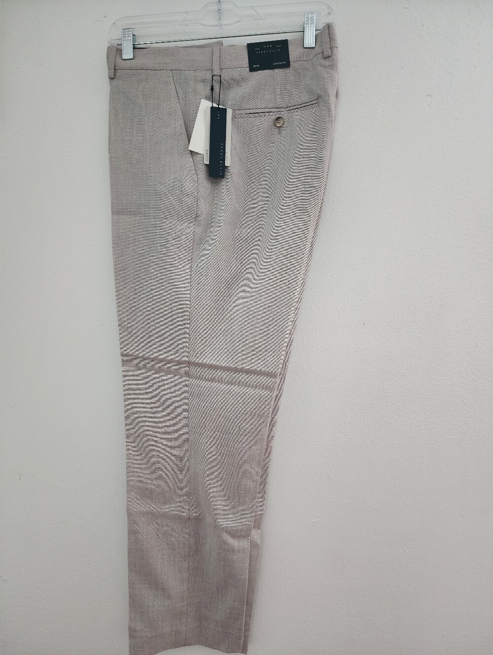 Perry ELLIS Men's Dress Pants - Light Taupe